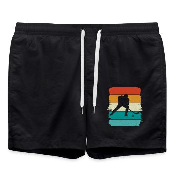 Eishockey Hockey sur glace - Short de bain - noir - Devant - AI Model Male 185 light (185cm)