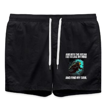 Plongeur plongeur plongeur - Short de bain - noir - Devant - AI Model Male 185 light (185cm)