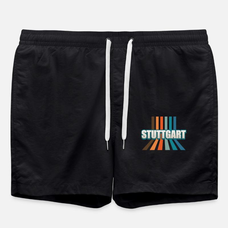 Stuttgarterin Stuttgarterer Stuttgarter - Swim Trunks - black