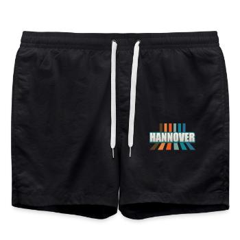 Hannoveranerin Hannoveraner Hanovre - Short de bain - noir - Devant - AI Model Male 185 light (185cm)