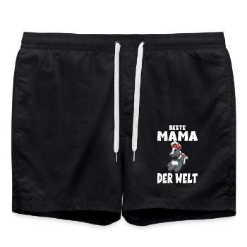 Beste Mama der Welt Muttertag Mutter für - Badeshorts - Schwarz - Vorne - AI Model Male 185 light (185cm)