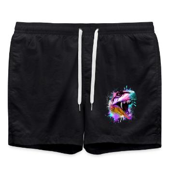 T Rex Bunt - Short de bain - noir - Devant - AI Model Male 185 light (185cm)