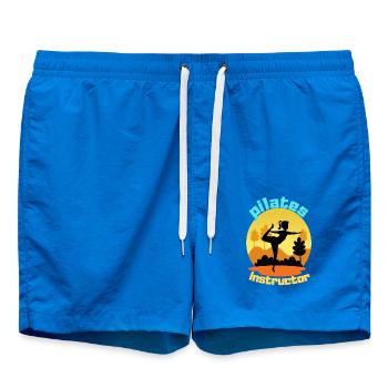 Pilates Instructor - Swim Trunks - cobalt blue - Front