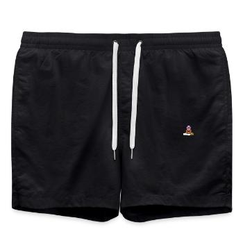 Nerd Bookworm lit des livres Pocket - Short de bain - noir - Devant - AI Model Male 185 light (185cm)