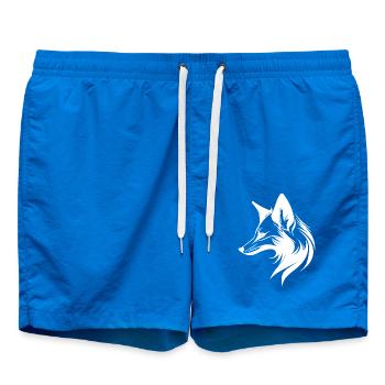 Fuchs Porträt in fliessenden Linien Style - Badeshorts - Cobalt blue - Vorne