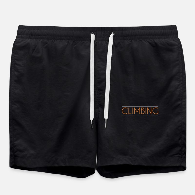 Climbing lettering - Swim Trunks - black