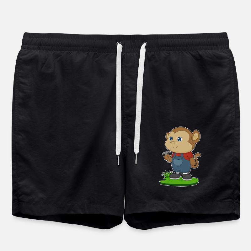 Monkey Craftsman Hammer - Swim Trunks - black