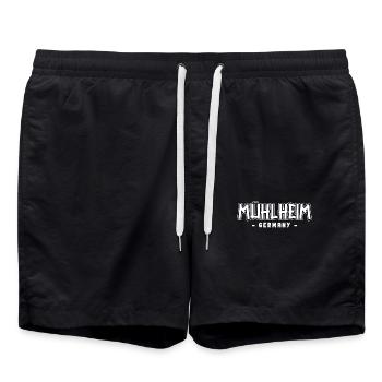 Mühlheimerin Mühlheimer Mühlheim - Swim Trunks - black - Front - AI Model Male 185 light (185cm)