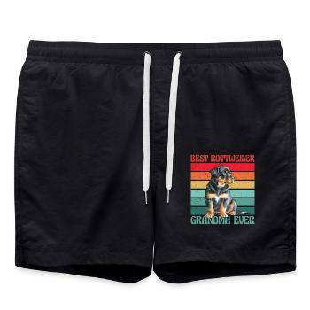 Meilleure grand-mère Rottweiler de tous les temps - Short de bain - noir - Devant - AI Model Male 185 light (185cm)