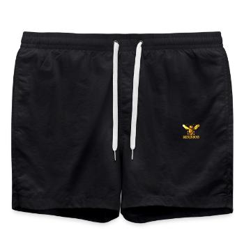 Bienenboss Imker Honig Dealer Bienenzüchter Bienen - Badeshorts - Schwarz - Vorne - AI Model Male 185 light (185cm)