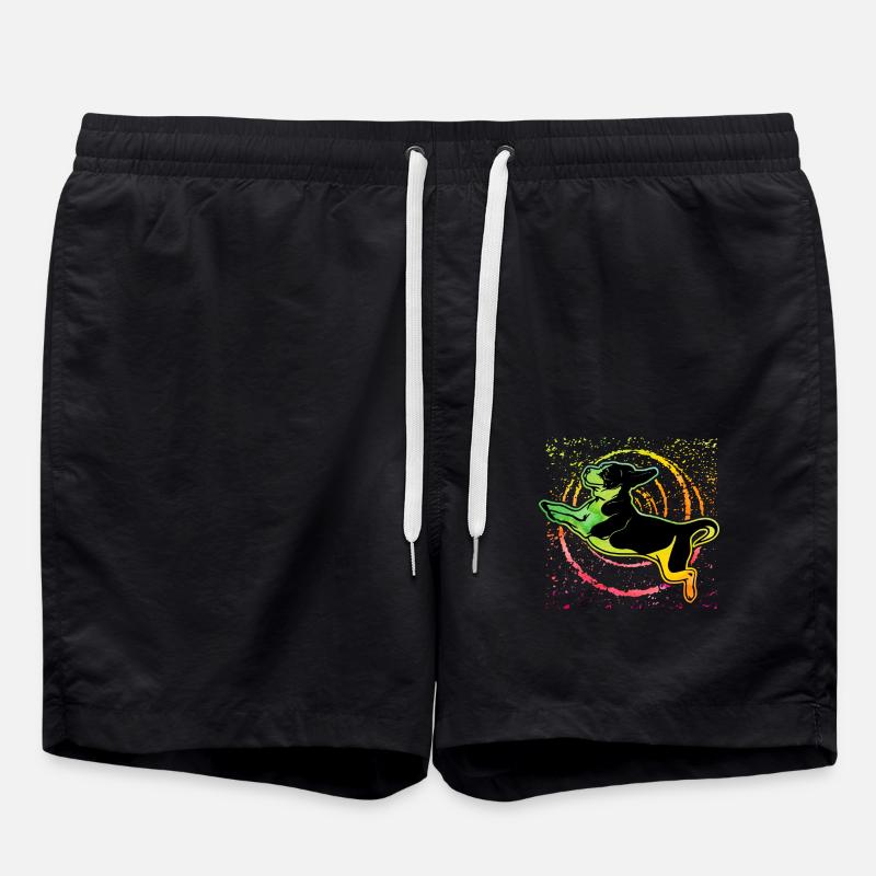 Beagle - Badeshorts - Schwarz