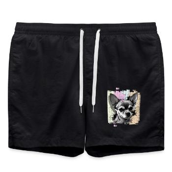 Chihuahua - Short de bain - noir - Devant - AI Model Male 185 light (185cm)