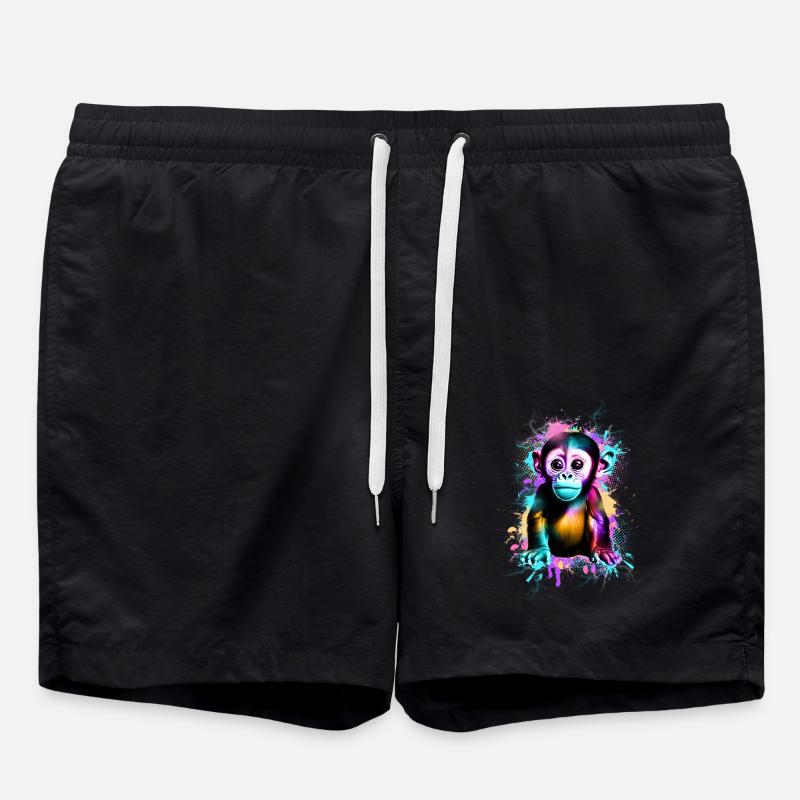 Monkey - Swim Trunks - black
