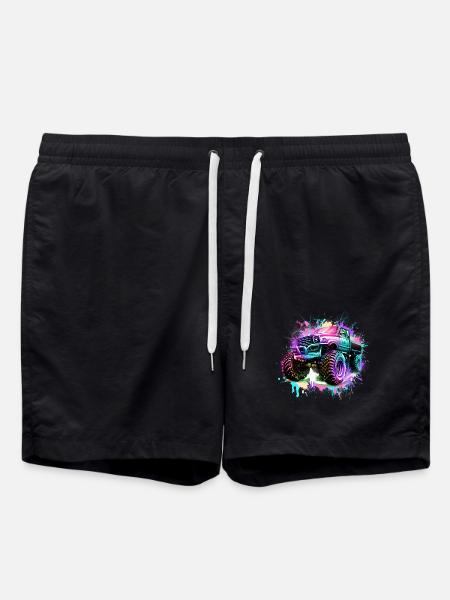 Monster truck - Swim Trunks - black