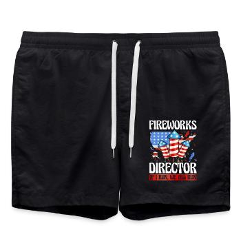 Fireworks Director If I run we all run - Badeshorts - Schwarz - Vorne - AI Model Male 185 light (185cm)