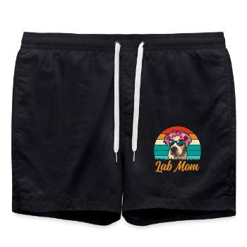 LAB MOM - Swim Trunks - black - Front - AI Model Male 185 light (185cm)