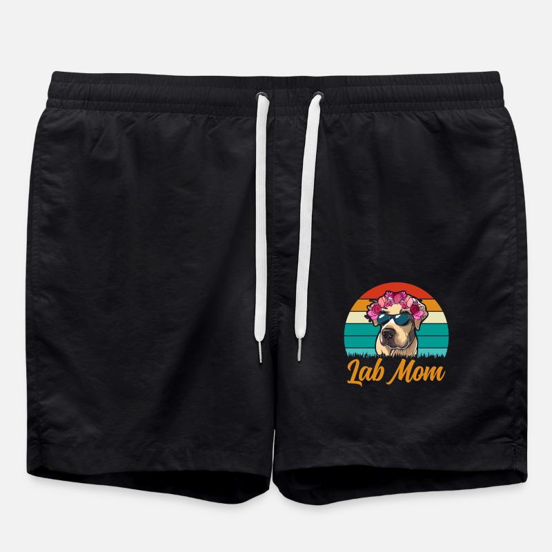 LAB MOM - Badeshorts - Schwarz