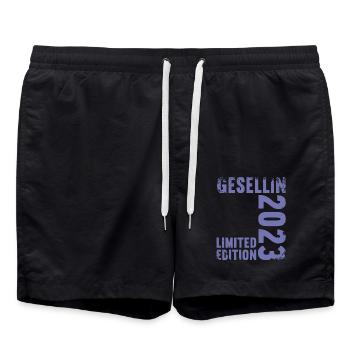 Gesellin Gesellenprüfung bestanden Gesellin - Badeshorts - Schwarz - Vorne - AI Model Male 185 light (185cm)