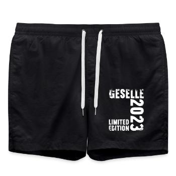 Geselle Gesellenprüfung bestanden Gesellen - Badeshorts - Schwarz - Vorne - AI Model Male 185 light (185cm)