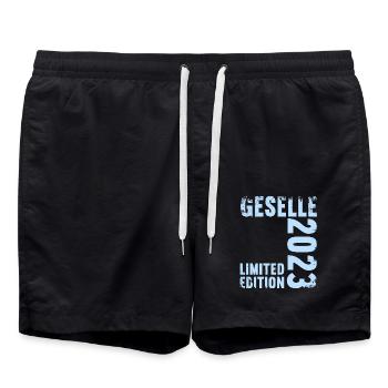 Geselle Gesellenprüfung bestanden Gesellen - Badeshorts - Schwarz - Vorne - AI Model Male 185 light (185cm)