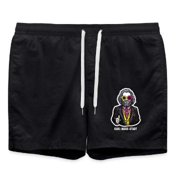 Le communisme a quitté le marxisme Karl Marx - Short de bain - noir - Devant - AI Model Male 185 light (185cm)