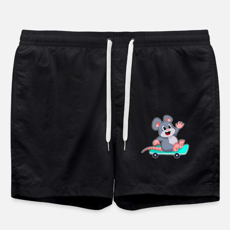 Mouse Skater Skateboard - Swim Trunks - black