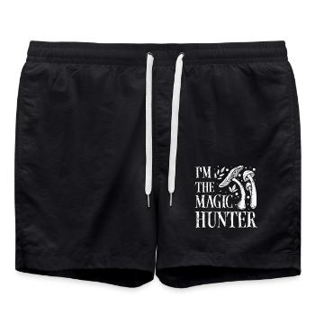 I'm the magic mushroom hunter - Swim Trunks - black - Front - AI Model Male 185 light (185cm)
