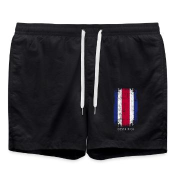 Souvenir Mit Der Landflagge Von Costa Rica - Badeshorts - Schwarz - Vorne - AI Model Male 185 light (185cm)