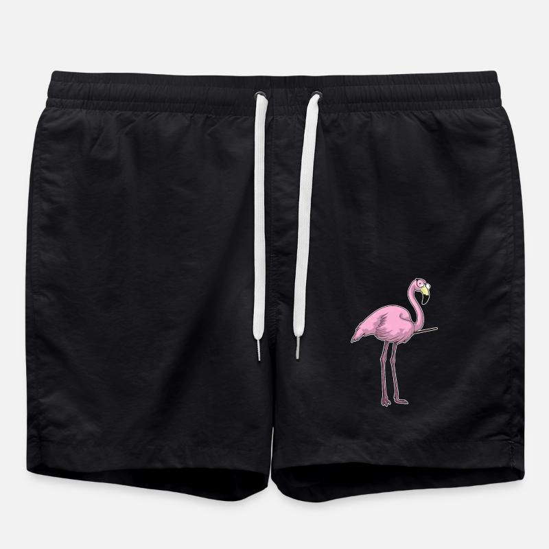 Flamingo Teacher Pointer - Short de bain - noir