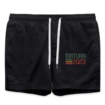 Matura Jeunes Filles Femmes et Hommes Matura 2023 - Short de bain - noir - Devant - AI Model Male 185 light (185cm)