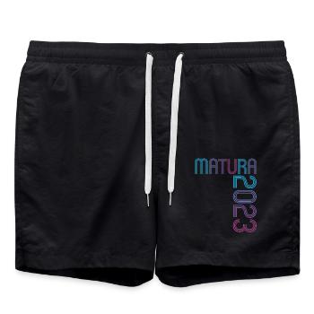 Matura Jeunes Filles Femmes et Hommes Matura 2023 - Short de bain - noir - Devant - AI Model Male 185 light (185cm)