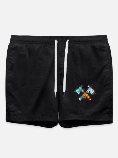 Splahs Axtwerfen Axtwerfer - Badeshorts - Schwarz