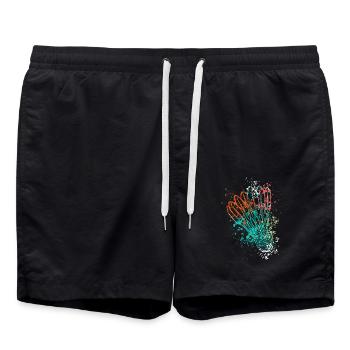 Splash Badminton volant - Short de bain - noir - Devant - AI Model Male 185 light (185cm)