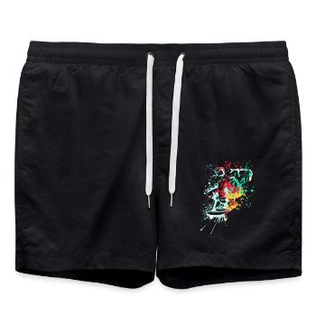 Splash skater Skateboard - Short de bain - noir - Devant - AI Model Male 185 light (185cm)