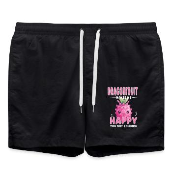 Dragon Fruit Kawaii - Swim Trunks - black - Front - AI Model Male 185 light (185cm)