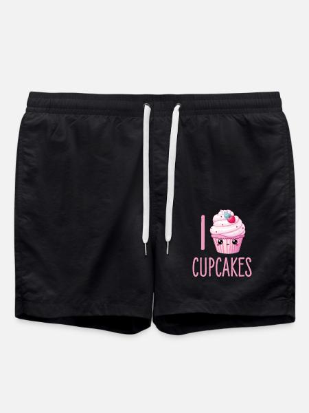 Cupcake Kawaii - Swim Trunks - black