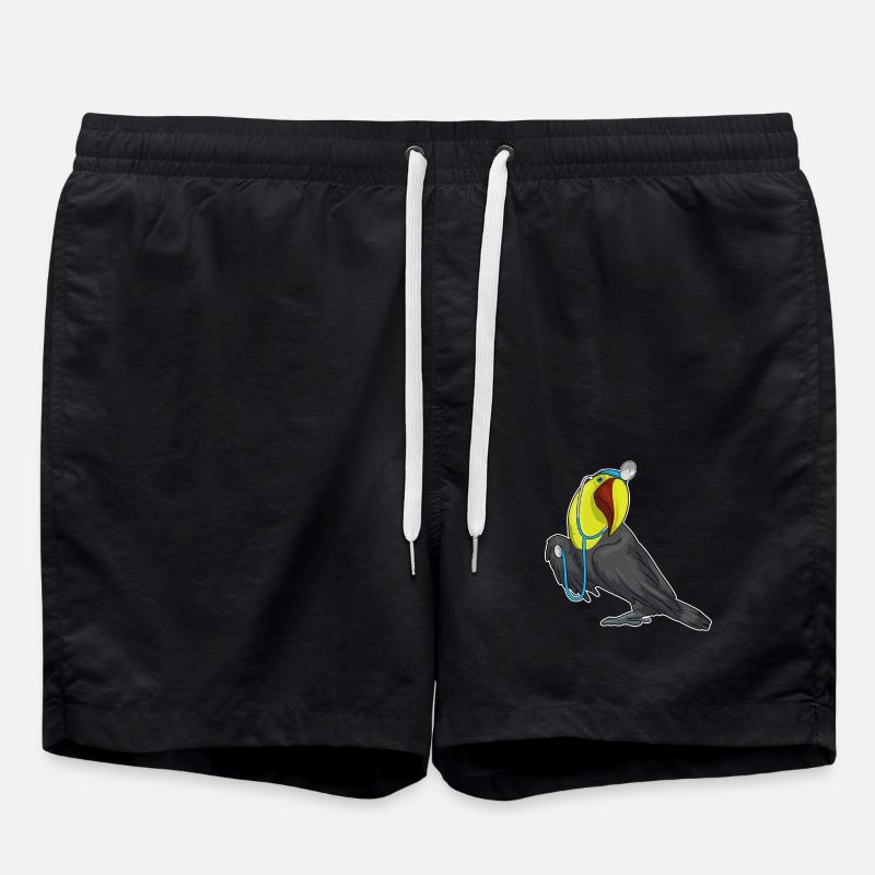 Toucan Docteur Stéthoscope - Short de bain - noir