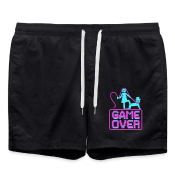 Enterrement de vie de garçon grondant enterrement de vie de garçon - Short de bain - noir - Devant - AI Model Male 185 light (185cm)