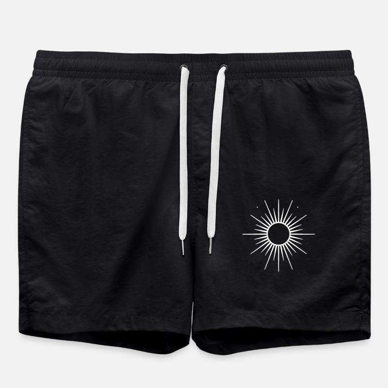 Sonne Astronomisches Symbol - Badeshorts - Schwarz