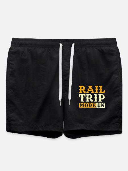 Train journey - Swim Trunks - black