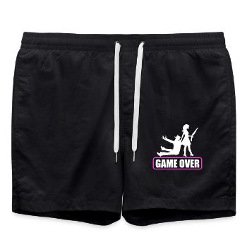 Enterrement de vie de garçon grondant enterrement de vie de garçon - Short de bain - noir - Devant - AI Model Male 185 light (185cm)
