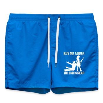 Junggesellenabschied Poltern Polterabend JGA - Badeshorts - Cobalt blue - Vorne