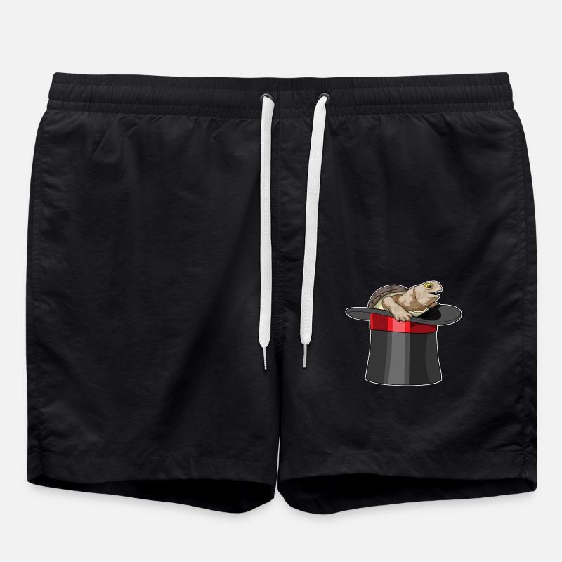 Turtle Wizard Cylinder - Swim Trunks - black
