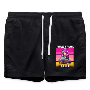 Gaming Console PC Gamer Girl Gamer Girl - Swim Trunks - black - Front - AI Model Male 185 light (185cm)