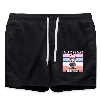 Gaming Console PC Gamer Girl Gamer Girl - Swim Trunks - black - Front - AI Model Male 185 light (185cm)
