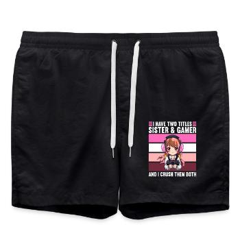 Console de jeu PC Gamer Girl Gamer Girl - Short de bain - noir - Devant - AI Model Male 185 light (185cm)