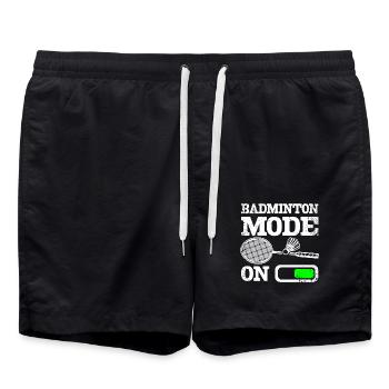 Sports Badminton mode on - Badeshorts - Schwarz - Vorne - AI Model Male 185 light (185cm)