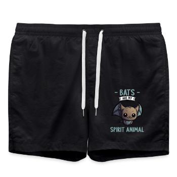 Bats are my spirit animal bats bat - Swim Trunks - black - Front - AI Model Male 185 light (185cm)