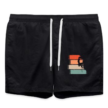 Klettern Freiklettern - Badeshorts - Schwarz - Vorne - AI Model Male 185 light (185cm)