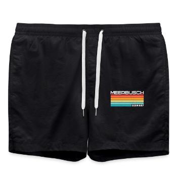 Meerbuscherin Meerbuscher Meerbusch - Swim Trunks - black - Front - AI Model Male 185 light (185cm)